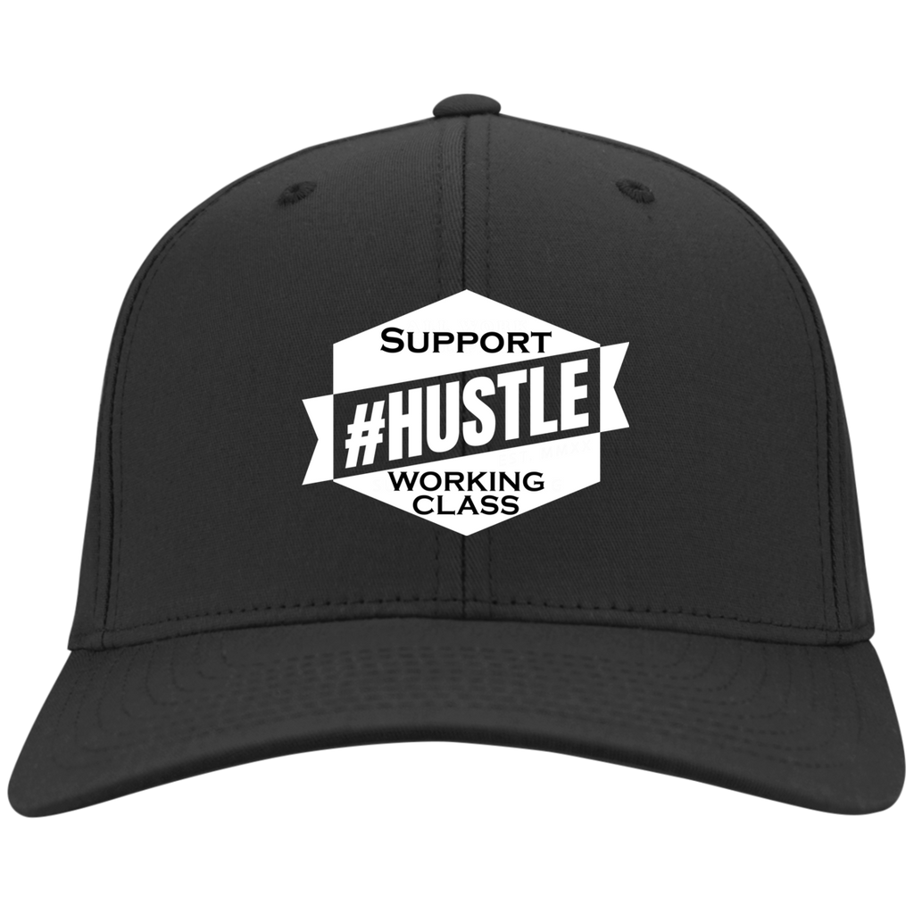 Twill Flex Fit Hat Hustle – supportworkingclass Closed-Back